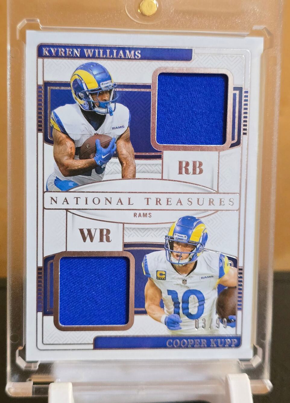 2024 Panini National Treasures Rams Dual Patch (No# 3/99)